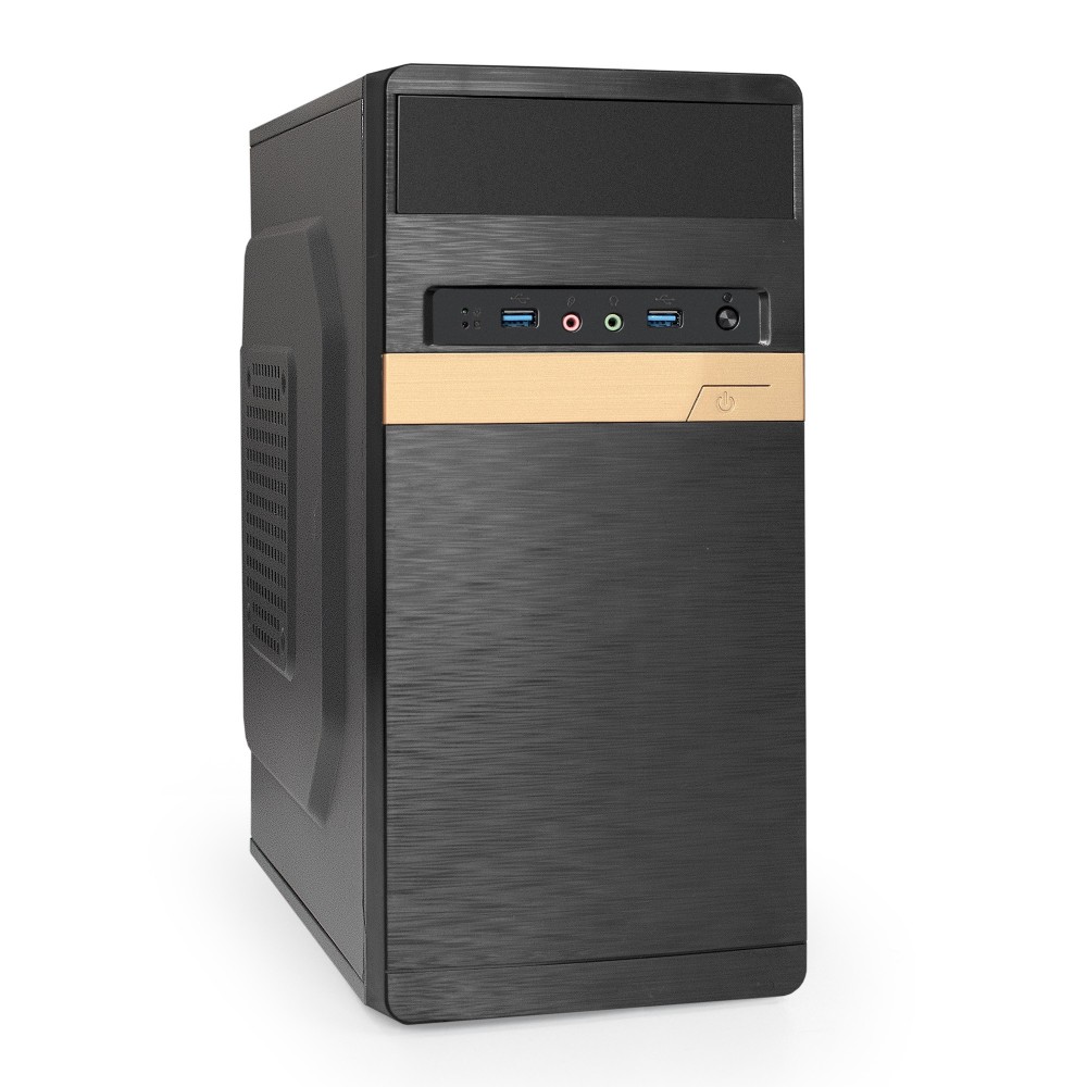 Корпус Minitower ExeGate BAA-105U2-AAA350 (mATX, БП AAA350 с вент. 8см, 2*USB3.0, HD аудио, черный)
