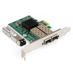 Комплект: Сетевой адаптер SFP ExeGate EXE-82576-F2 + Трансивер Multi-Mode до 550м ExeGate EXT-1G-MM850-LC2-550M (EX296229RUS: PCI-E x1 v2.0, порты 2x SFP (10/100/1000Mb/s), Gigabit Server NIC Intel Chipset 82576-F2 + EX298329RUS: Tx:850/Rx:850 нм, до 550 