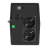 ИБП ExeGate Power NB-850.LED.AVR.2SH.USB (850VA/510W, LED, AVR, 2*Schuko, USB, батарея 12V 9Ah, Black)