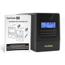 ИБП ExeGate Smart LB-1000.LCD.AVR.2SH (1000VA/650W, LCD, AVR, 2*Schuko, батарея 12V 9Ah, Black)