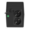 ИБП ExeGate Smart LB-1000.LCD.AVR.2SH (1000VA/650W, LCD, AVR, 2*Schuko, батарея 12V 9Ah, Black)