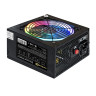 Блок питания 600W ExeGate EVO600-LT (ATX, APFC, КПД 80% (80 PLUS), 12cm RGB fan, 24pin, 2x(4+4)pin, 2xPCI-E, 3xSATA, 3xIDE, black)
