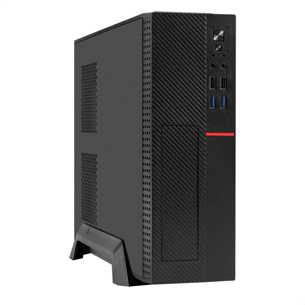 Корпус Desktop ExeGate MI-307U2-M400 (mini-ITX/mATX, БП M400 с вент. 8см, 2*USB+2*USB3.0, HD аудио, черный)