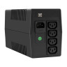 ИБП ExeGate Smart LB-1000.LCD.AVR.4C13.USB (1000VA/650W, LCD, AVR, 4*C13, USB, батарея 12V 9Ah, Black)