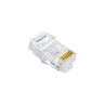 Коннектор ExeGate PL45-C5-8P8C-100 RJ-45 Кат.5e (8P8C) под одножильный кабель UTP, золотое напыление (100шт)