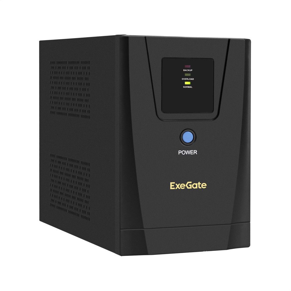 ИБП ExeGate SpecialPro UNB-1500.LED.AVR.8C13.USB (1500VA/950W, LED, AVR, 8*C13, USB, батарея 12V 9Ah - 2 шт., металлический корпус, Black)
