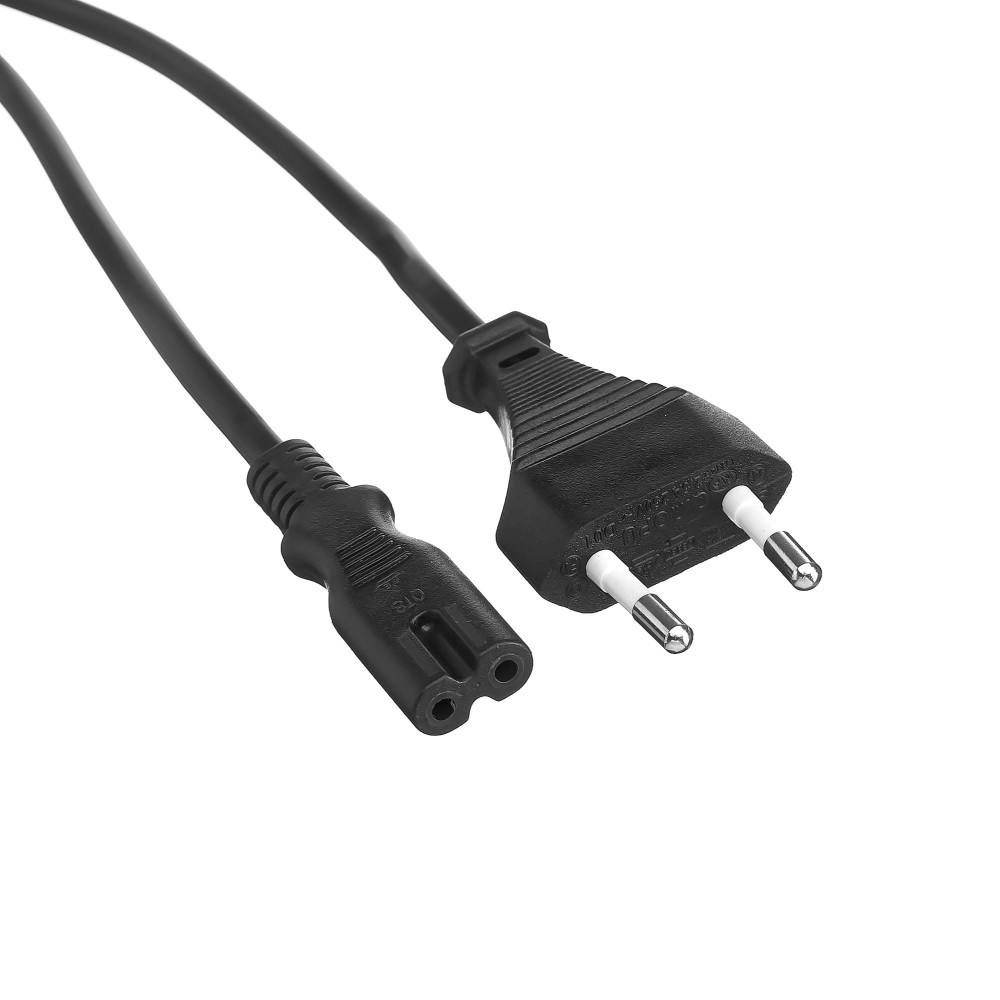 Кабель питания ноутбуков, аудио/видео ExeGate Special PCN-0.5S-EU->C7/2x0.5 (Евровилка CEE7/16->C7, 2*0.5mm2, CCA, черный, 0.5м)