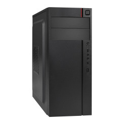 Корпус Miditower ExeGate AA-440-UNS500 (ATX, БП UNS500 с вент. 12см, 2*USB, аудио, черный)