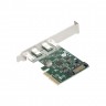Контроллер ExeGate EXE-313 (PCI-E x4 v3.0, 2*USB3.1 Gen2 Type-C ext., SuperSpeed+ скорость до 10 Гбит/с, разъем доп.питания, ASMedia Chipset ASM3142)