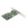 Контроллер ExeGate EXE-313 (PCI-E x4 v3.0, 2*USB3.1 Type-C ext., разъем доп.питания, ASMedia Chipset ASM1142)