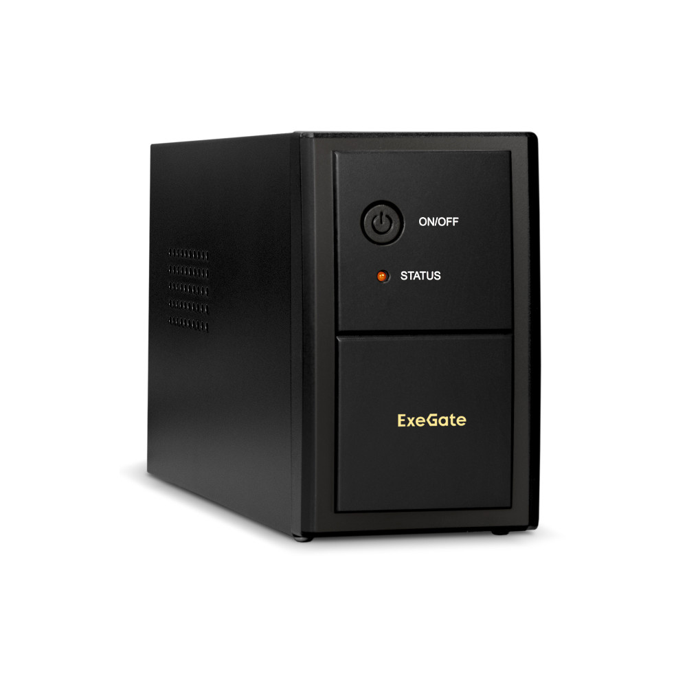 ИБП ExeGate SpecialPro UNB-400.LED.AVR.2SH (400VA/240W, LED, AVR,2*Schuko, батарея 12V 4.5Ah, металлический корпус, Black)