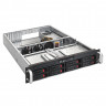 Серверный корпус ExeGate Pro 2U550-HS08 <RM 19", высота 2U, глубина 550, БП 1U-1000ADS, 8xHotSwap, 2xUSB>