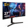 Монитор изогнутый игровой с аудио 27" WQHD 165 Гц ExeGate Combat EC2700TA (VA Curved R1500 LED Grade A+, 2K, 2560x1440@165Гц (WQHD), 16:9, 300cd/m2, 3000:1, 178°/178°, 1ms, Speakers, 2xHDMI2.0, DisplayPort, USB, audio-out, RGB-подсветка, Flicker-free, Fre